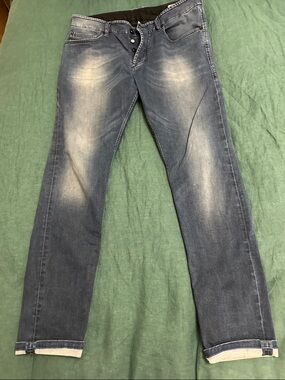 Men's Diesel Faded Slim Blue Jeans